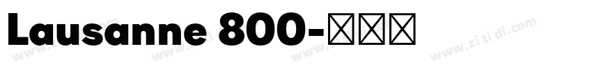 Lausanne 800字体转换